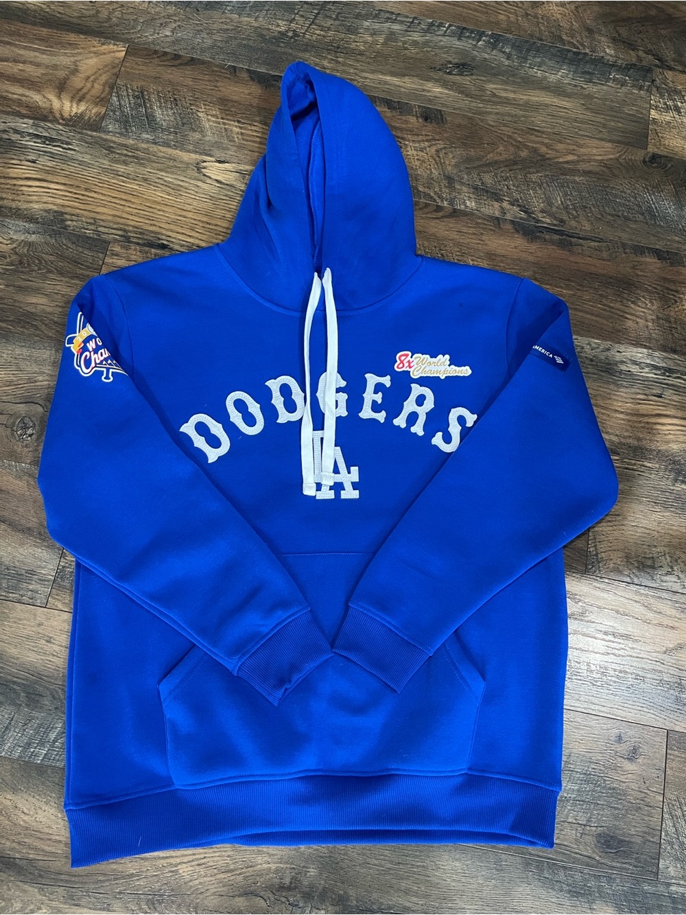 Dodgers Royal Blue Pullover Hoodie with LA Script
